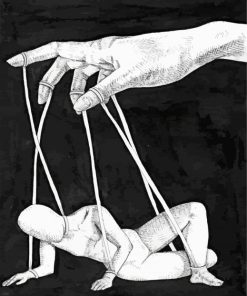 Black and White Violence Paint By Numbers