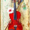 Violin Harmony With Daisies Paint By Numbers