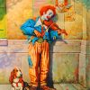 Violinist Clown Circus Paint By Numbers