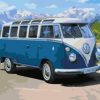 Volkswagen Samba Bus Van Paint By Numbers