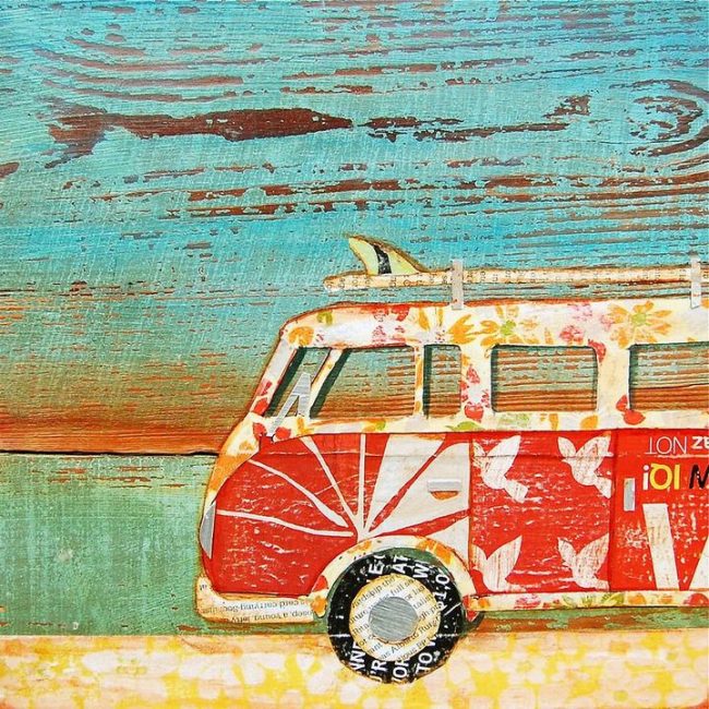 Retro VW Van Bus Paint By Numbers