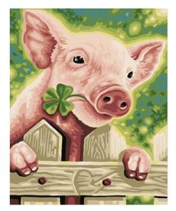 Modern Pig Picture Paint By Numbers