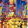 Times Square NYC Scene Paint By Numbers