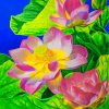 Pink Water Lily Serenity Paint By Numbers