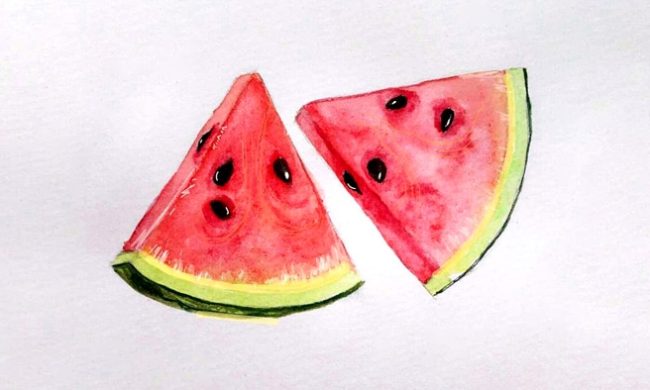 Watermelon Still Life Fruit Paint By Numbers