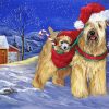 Wheaten Terrier Dog Christmas Paint By Numbers