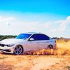 White BMW Sand Car Paint By Numbers