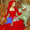 Red Riding Hood Wolf Art Paint By Numbers