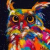 Colorful Wise Owl Paint By Numbers
