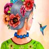 Woman Flower Crown Paint By Numbers