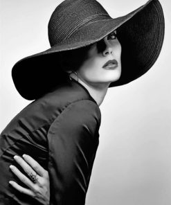 Classy Woman Black and White Paint By Numbers