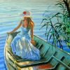 Woman On Boat Scene Paint By Numbers