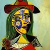 Picasso Woman Fur Collar Paint By Numbers