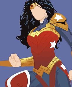 Wonder Woman Superhero Paint By Numbers