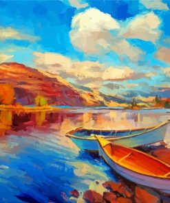 Lake Scenic Boats Paint By Numbers