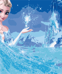 Frozen Princess Animation Paint By Numbers