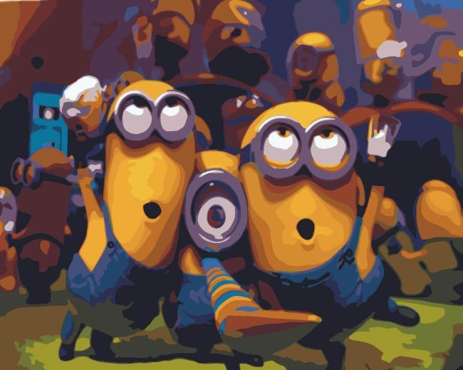 Minion Cartoon Fun Paint By Numbers