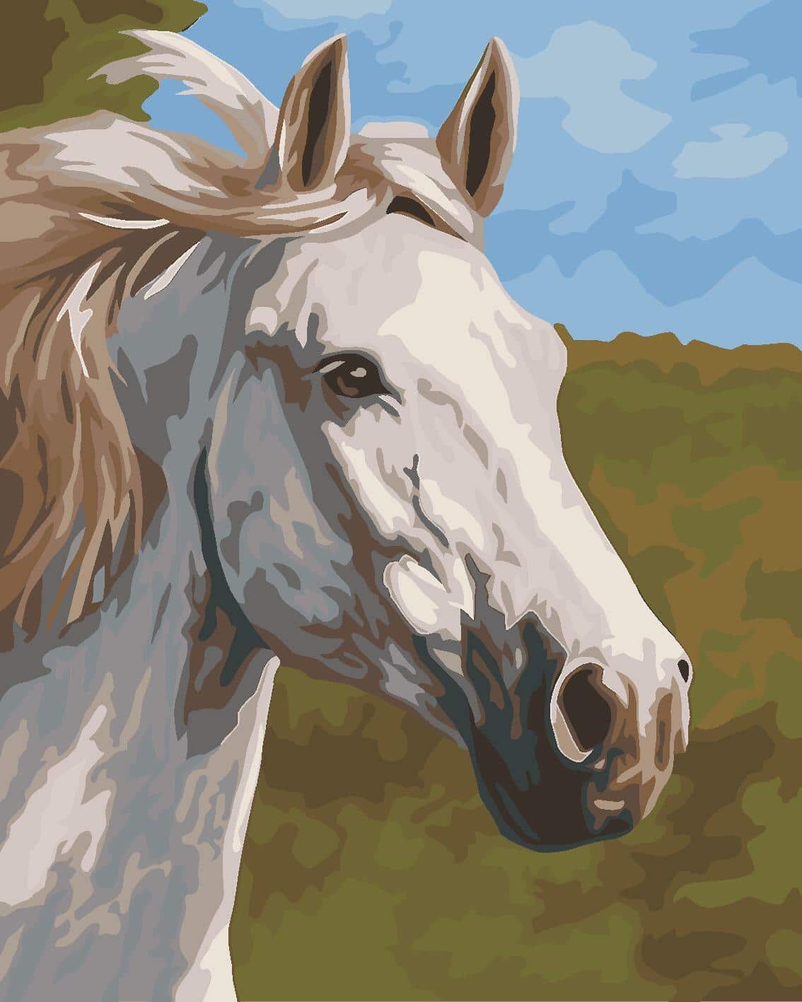 Finalizing the Thoroughbred Horse artwork