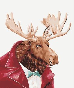 Gentleman Elk Art Paint By Numbers