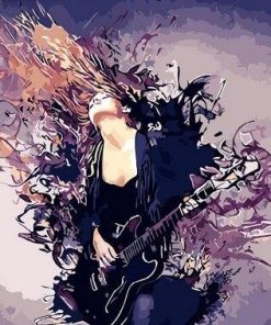 Rock Star Woman Paint By Numbers