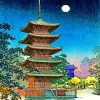 Yasaka Pagoda Japan Scene Paint By Numbers
