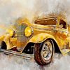 Classic Yellow Car Paint By Numbers