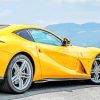 Yellow Ferrari 812 Vehicles Paint By Numbers