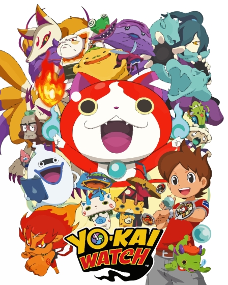 Finalizing the artwork for Yokai Watch Video Game Poster Paint By Numbers