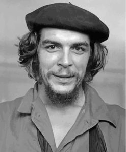 Che Guevara Black and White Paint By Numbers