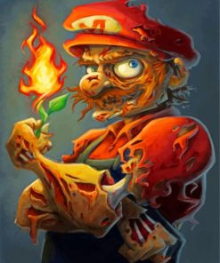 Super Mario Zombie Adventure Paint By Numbers