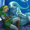 Link and Zora Video Game Paint By Numbers
