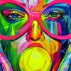 Colorful Abstract Woman Paint By Numbers