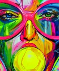 Colorful Abstract Woman Paint By Numbers