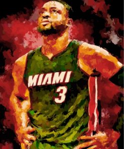 Miami Heat Basketball Art Paint By Numbers