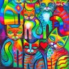 Colorful Cats Paint By Numbers