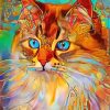Abstract Cat Paint By Numbers