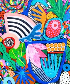 Colorful Abstract Paint By Numbers