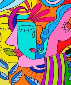 Colorful Abstract Creations Paint By Numbers