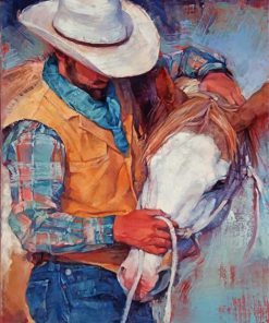 Western Horse Cowboy Paint By Numbers