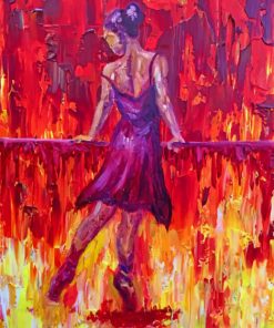 Ballerina in Flames Paint By Numbers