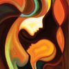 Abstract Woman and Child Paint By Numbers
