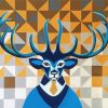Abstract Deer Paint By Numbers