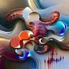 Colorful Octopus Abstract Paint By Numbers