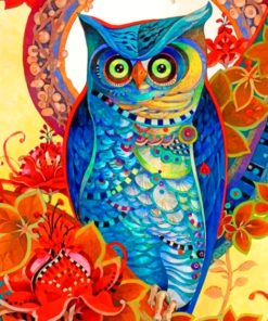 Colorful Owl Paint By Numbers