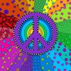 Colorful Peace Hippie Paint By Numbers