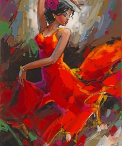 Vintage Woman Dancing Paint By Numbers