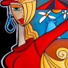 Abstract Woman Faces Paint By Numbers