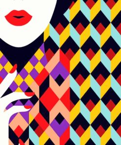 Colorful Woman Pop Art Paint By Numbers
