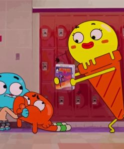 Amazing World Of Gumball Cartoon Paint By Numbers