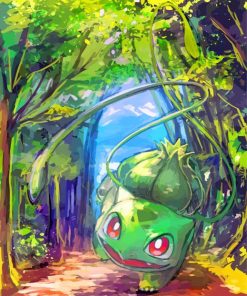 Bulbasaur Anime Art Paint By Numbers